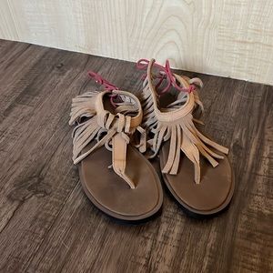 Sanuk fringe sandals